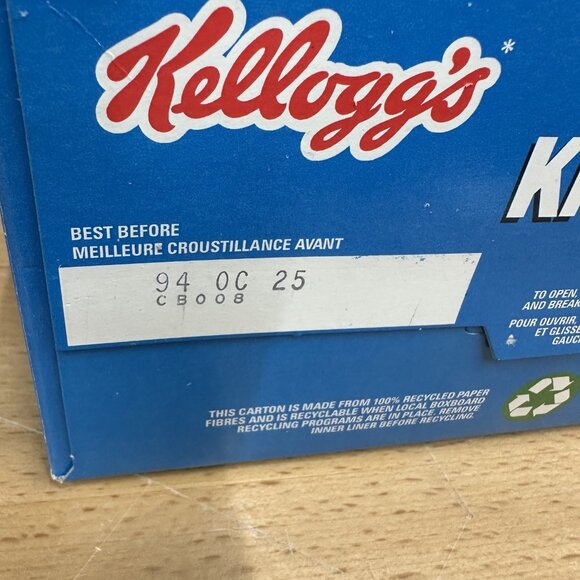 Rice Krispies Toronto Blue Jays 1992 World Series Commemorative Cereal Box - Picture 6 of 7